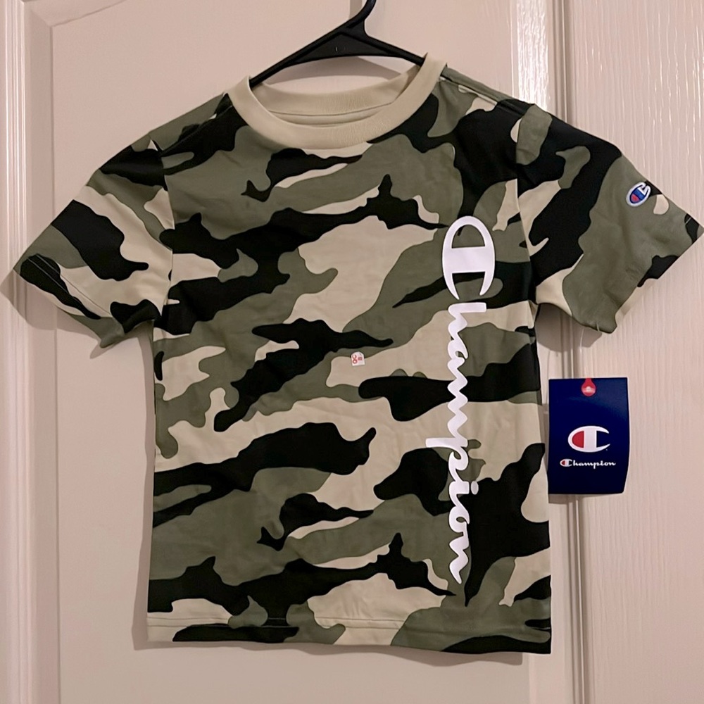 NWT!  Boys Champion Camo T-shirt Size 4